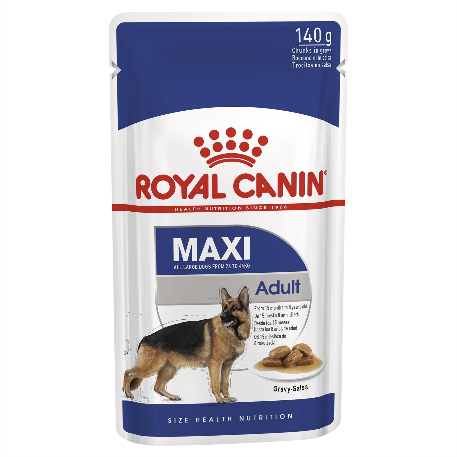 Royal Canin Dog Wet Pouches Maxi Adult 10x140g - Woonona Petfood & Produce