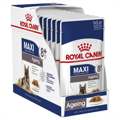 Royal Canin Dog Wet Pouches Maxi Ageing 8+ 10x140g - Woonona Petfood & Produce