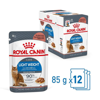 Royal Canin Wet Cat Food Light Weight Care Gravy 12x85g - Woonona Petfood & Produce