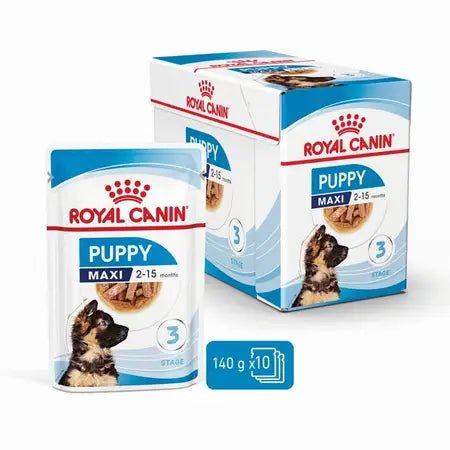 Royal Canin Wet Dog Food Maxi Puppy 10x140g - Woonona Petfood & Produce