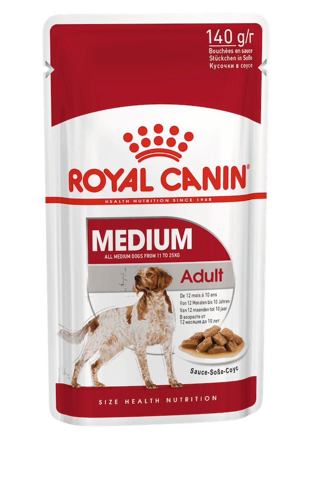 Royal Canin Wet Dog Food Medium Adult 10x140g - Woonona Petfood & Produce