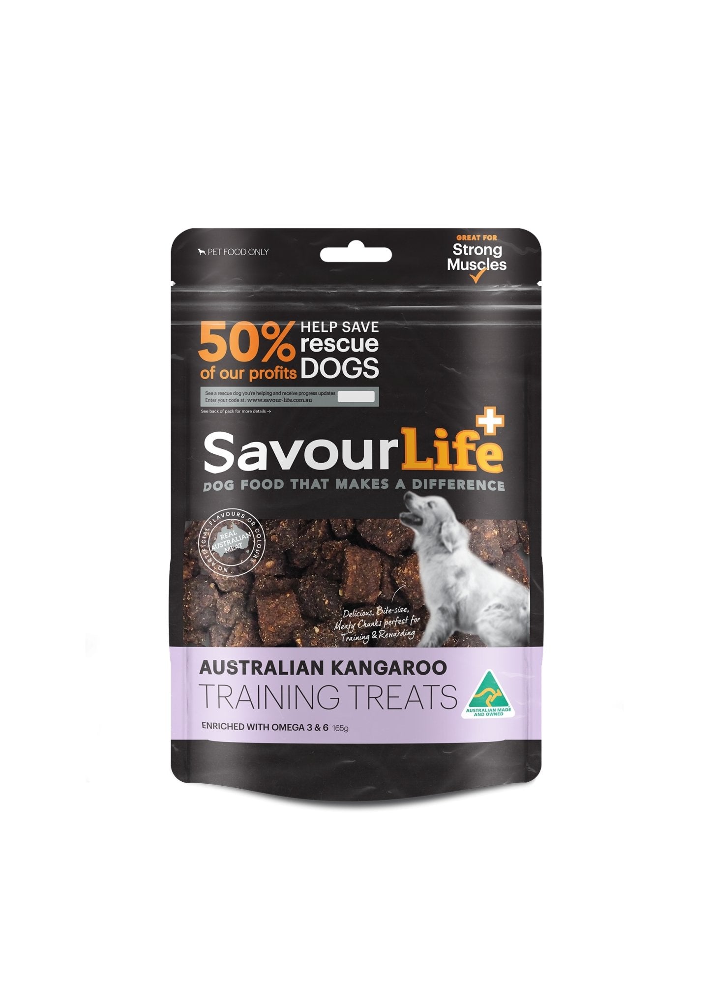 SavourLife Australian Made Kangaroo Training Treats 165g - Woonona Petfood & Produce