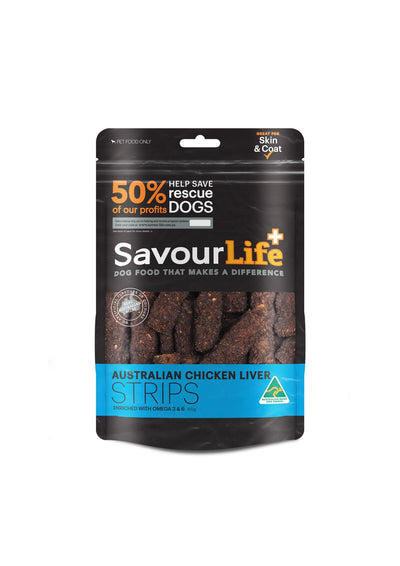 SavourLife Australian Made Liver Strips 165g - Woonona Petfood & Produce