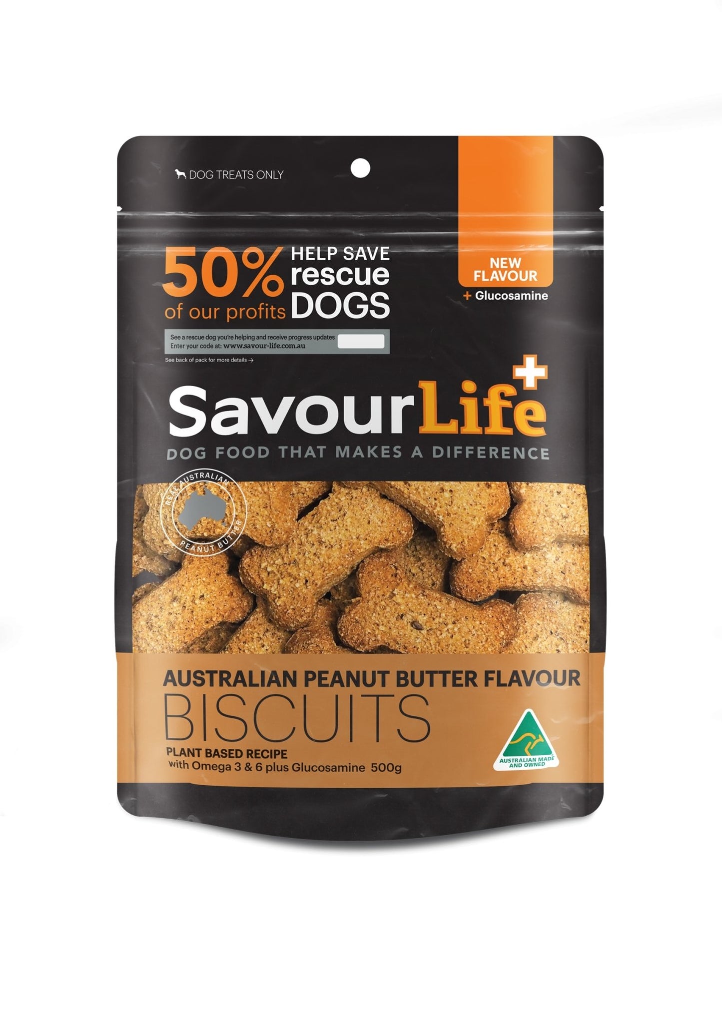 SavourLife Biscuits 500g Peanut Butter - Woonona Petfood & Produce