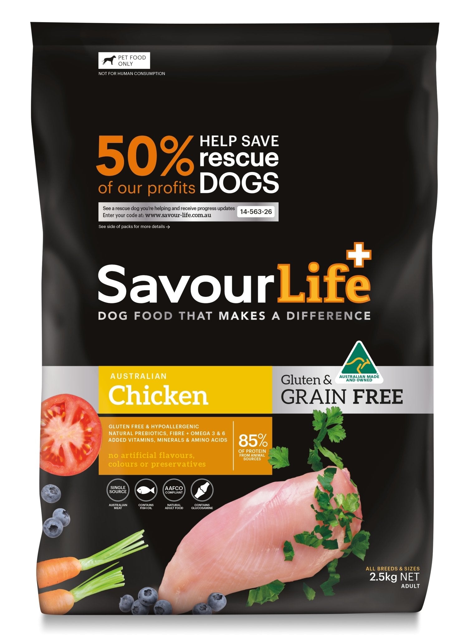 SavourLife Grain Free Adult Chicken 2.5kg - Woonona Petfood & Produce