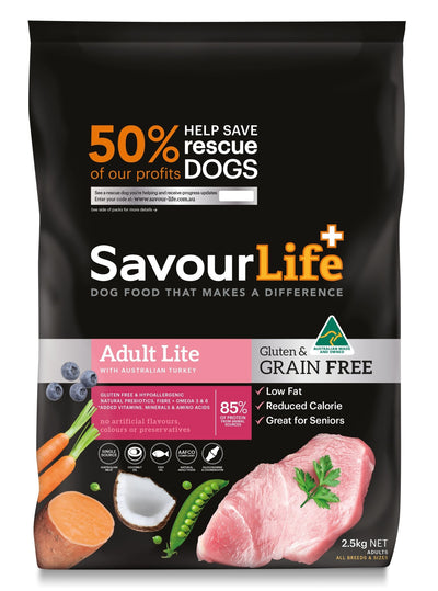 SavourLife Grain Free Adult Lite Turkey 2.5kg - Woonona Petfood & Produce