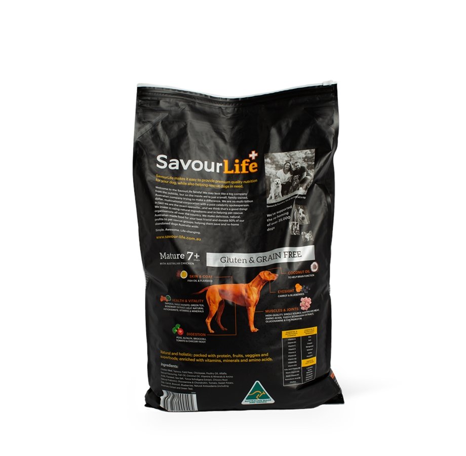 SavourLife Grain Free Mature 7+ Chicken 2.5kgs - Woonona Petfood & Produce