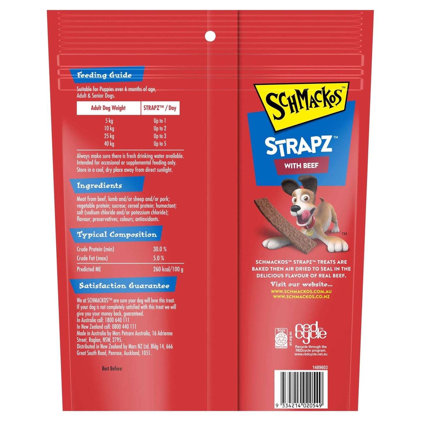 Schmackos Strapz 500g Variety Pack - Woonona Petfood & Produce