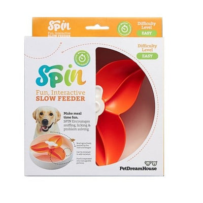 SPIN Interactive Adjustable Slow Feeder Bowl Flower - Woonona Petfood & Produce