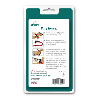 Sporn Big Dog Halter Black - Woonona Petfood & Produce