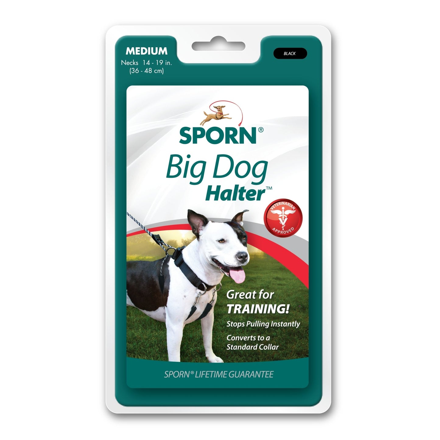 Sporn Big Dog Halter Black - Woonona Petfood & Produce