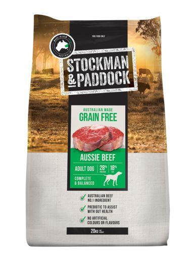 Stockman & Paddock Grain Free Beef 20kg - Woonona Petfood & Produce