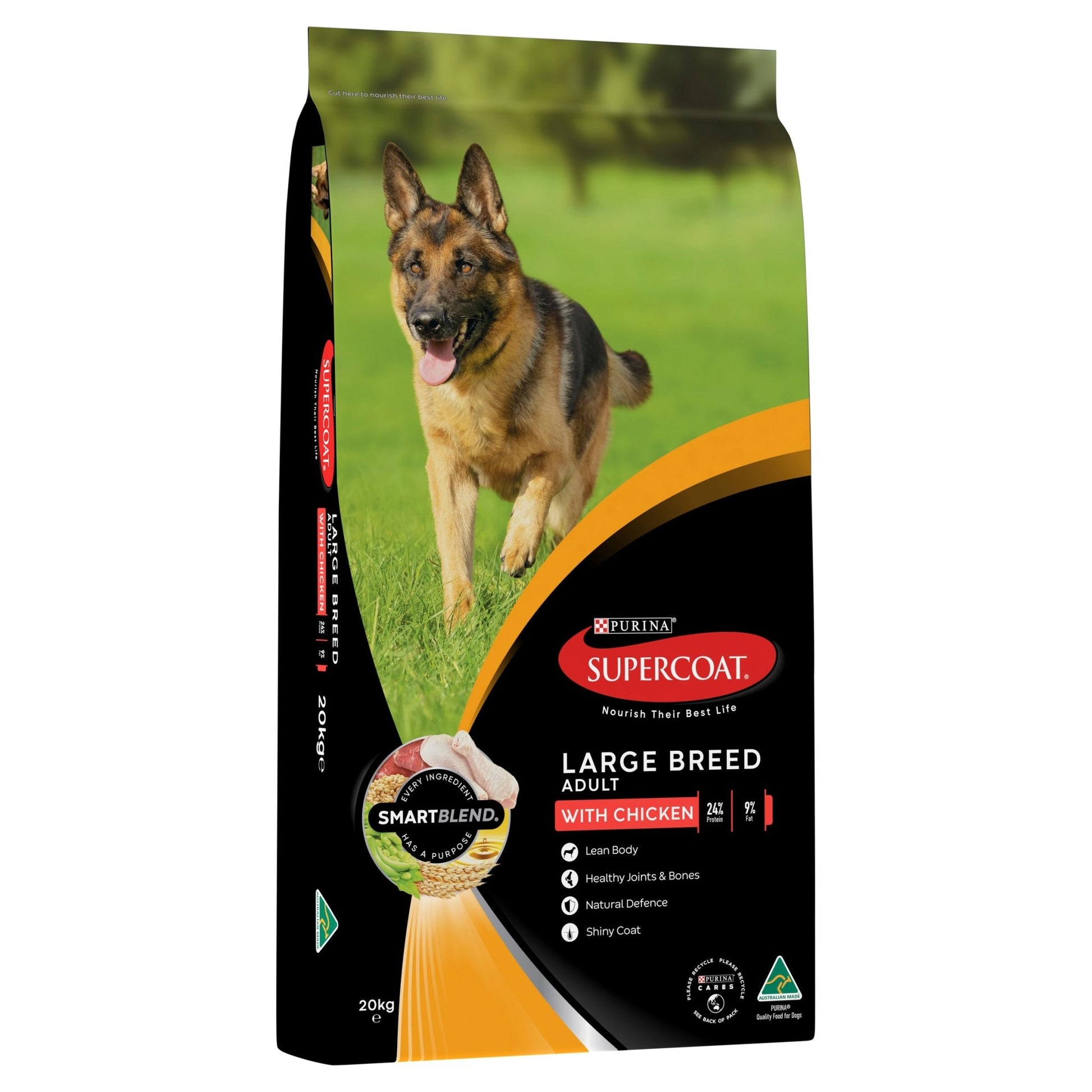 Supercoat Adult Large Breed Chicken 20kg - Woonona Petfood & Produce