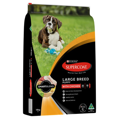 Supercoat Puppy Large Breed 18kg Purina - Woonona Petfood & Produce