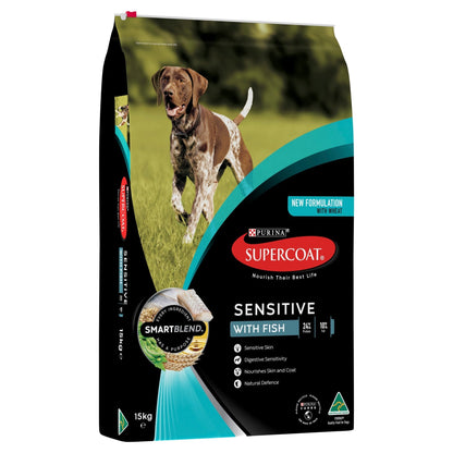 Supercoat Sensitive Fish Purina - Woonona Petfood & Produce