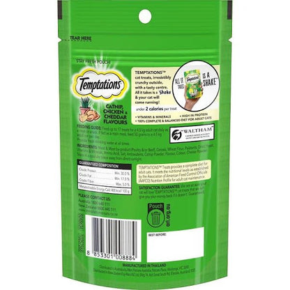 Temptaions Mix Ups Catnip,Chicken and Cheddar Flavours - Woonona Petfood & Produce
