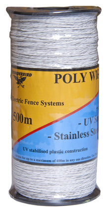 Thunderbird Poly Wire 200mt White EF-40EW - Woonona Petfood & Produce