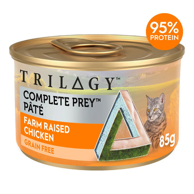 Trilogy Complete Wet Cat Food Prey Pate Chicken 24x85g - Woonona Petfood & Produce