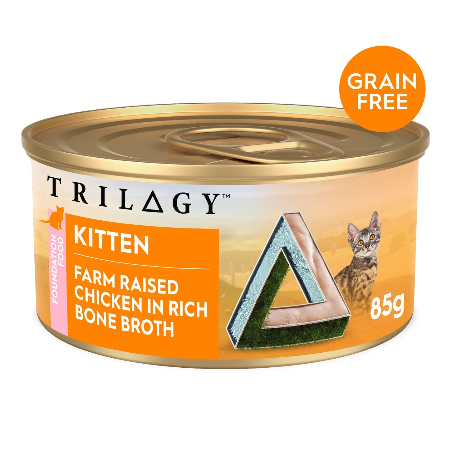 Trilogy Wet Kitten Food Chicken in Bone Broth 24x85g - Woonona Petfood & Produce