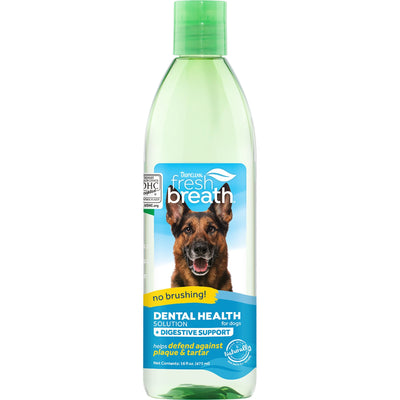 Tropiclean Fresh Breath Dental Health Solution + Digestive Support 473ml - Woonona Petfood & Produce