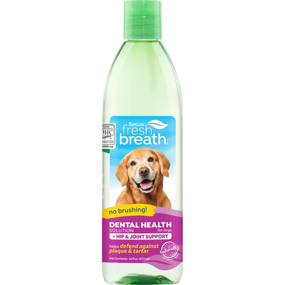 Tropiclean Fresh Breath Dental Health Solution + Hip & Joint 473ml - Woonona Petfood & Produce