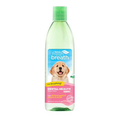 Tropiclean Fresh Breath Dental Health Solution Puppy 473ml - Woonona Petfood & Produce