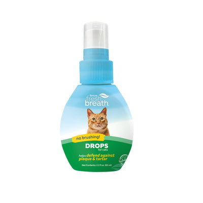 Tropiclean Fresh Breath Drops For Cats 52ml - Woonona Petfood & Produce