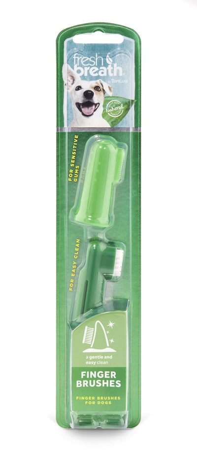 Tropiclean Fresh Breath Finger Brush For Dogs - Woonona Petfood & Produce