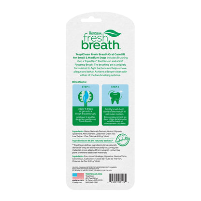 Tropiclean Fresh Breath Oral Care Kit Small - Woonona Petfood & Produce