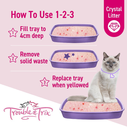 Trouble & Trix Crystals Cat Litter - Woonona Petfood & Produce