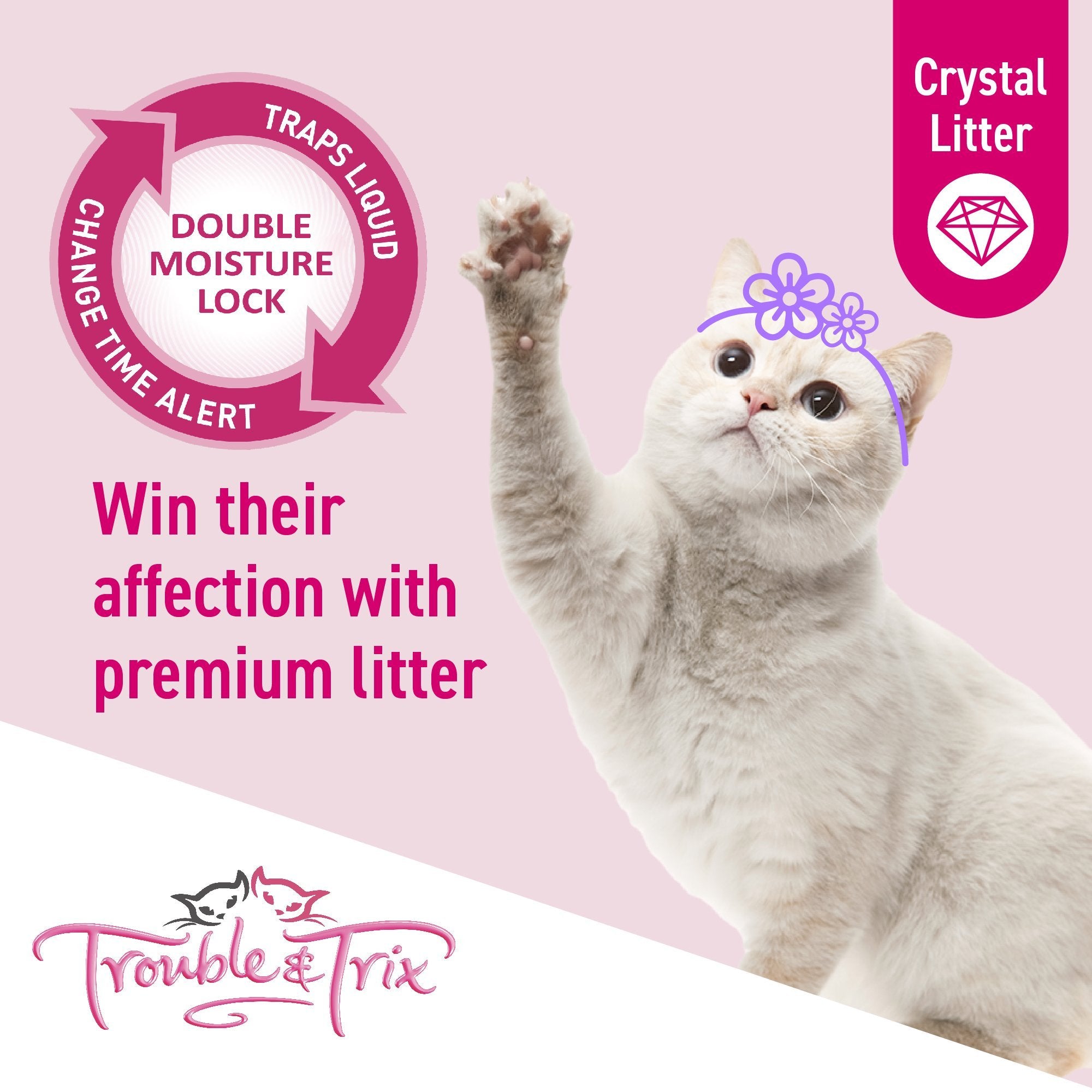 Trouble and Trix Cat Litter Crystals Woonona Petfood Produce