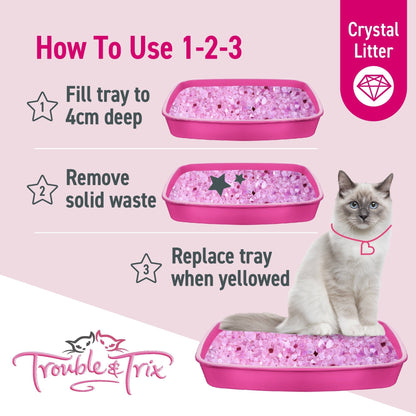 Trouble & Trix Litter Crystals Anti Bacteria 7 Litre - Woonona Petfood & Produce