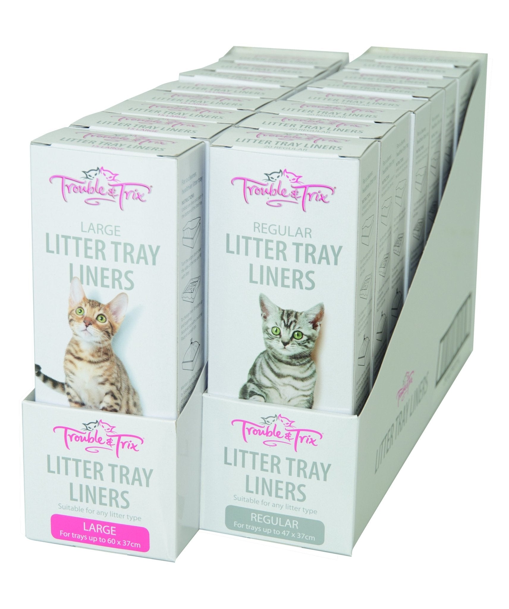 Trouble & Trix Litter Tray Liners Regular 20 pack - Woonona Petfood & Produce