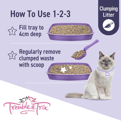 Trouble & Trix Odour Neutralising Lavender Cat Litter - Woonona Petfood & Produce