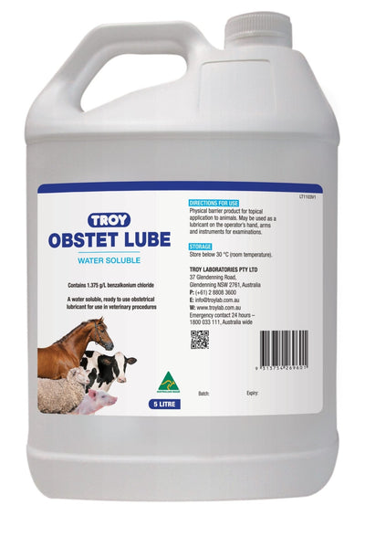 Troy Obsteric Lube 5L - Woonona Petfood & Produce
