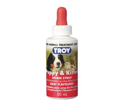Troy Puppy & Kitten Syrup 50ml - Woonona Petfood & Produce