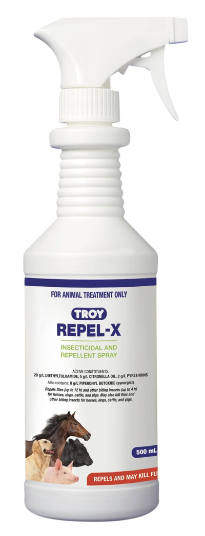 Troy Repel X 500ml Fly Repellant - Woonona Petfood & Produce