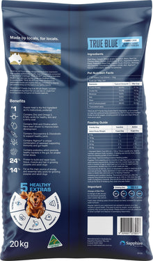 True Blue Family Dry Dog Food Beef & Vegetables 20kg - Woonona Petfood & Produce