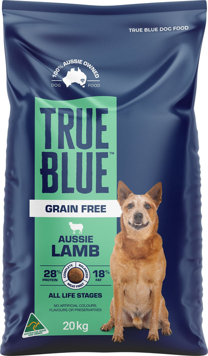 True Blue Grain Free Dry Dog Food Lamb 20kg - Woonona Petfood & Produce
