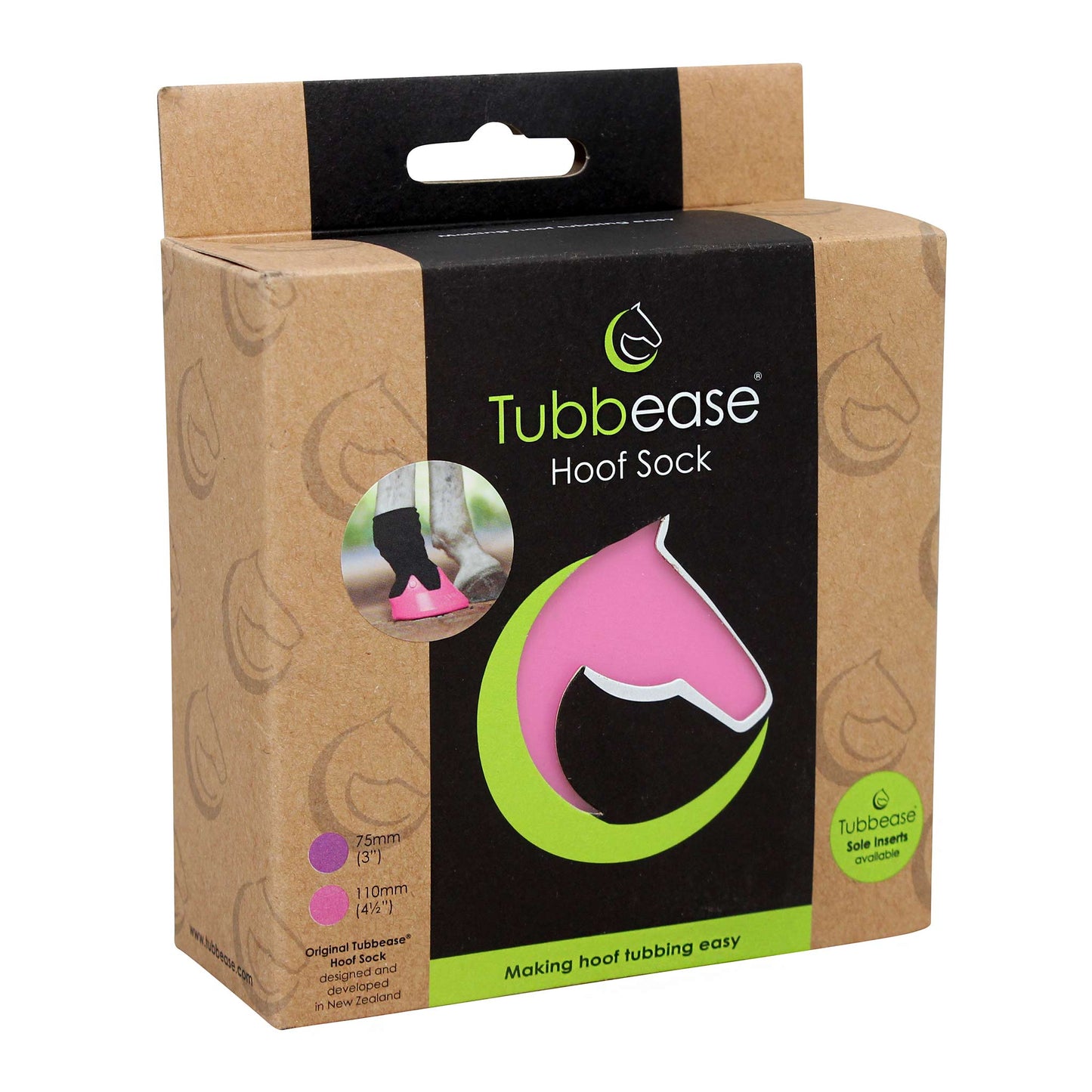 Tubbease Hoof Sock Pink 110mm - Woonona Petfood & Produce