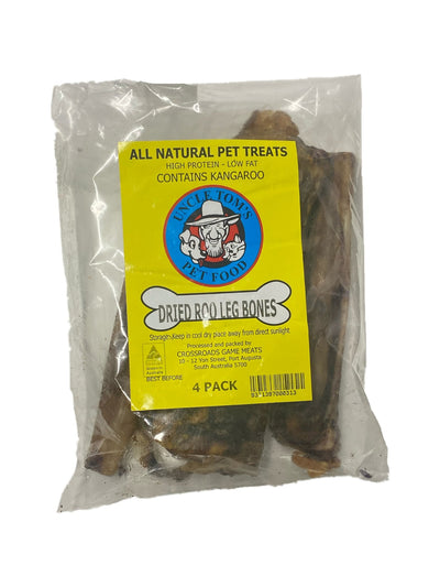 Uncle Toms Dried Roo Leg Bones - Woonona Petfood & Produce