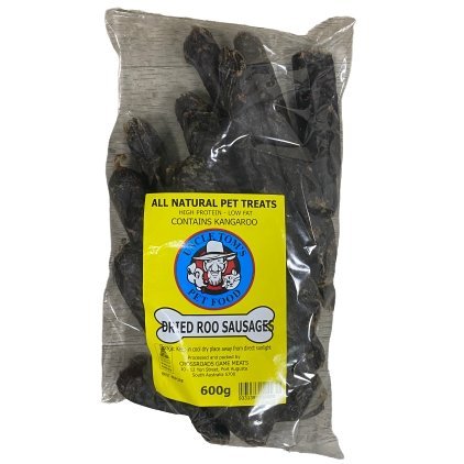 Uncle Toms Dried Roo Sausages - Woonona Petfood & Produce