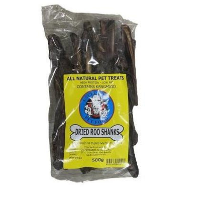 Uncle Toms Dried Roo Shanks 500g - Woonona Petfood & Produce