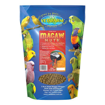 Vetafarm Macaw Nuts 2kg - Woonona Petfood & Produce