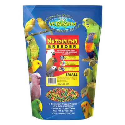 Vetafarm NutriBlend Breeder Pellets Small 2kg - Woonona Petfood & Produce