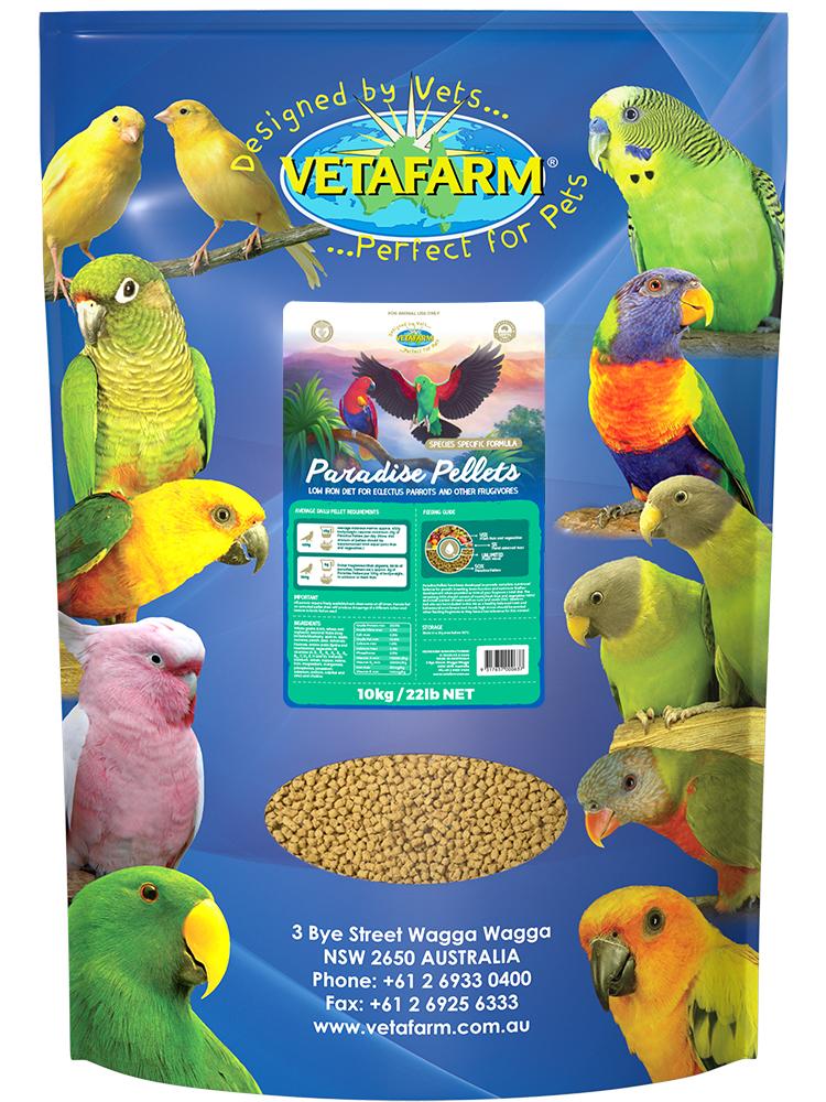 Vetafarm Paradise Pellets - Woonona Petfood & Produce