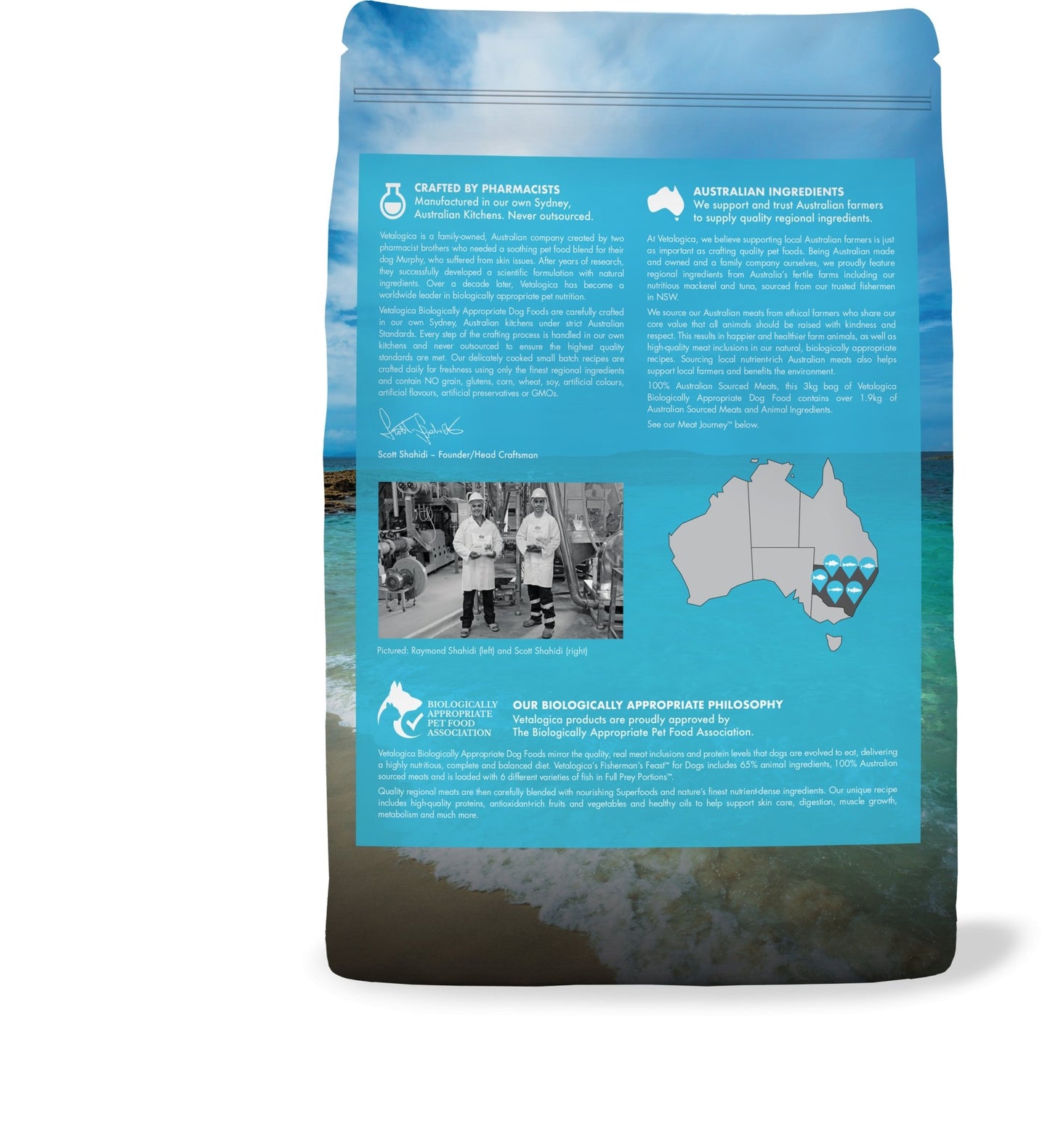 Vetalogica Biologically Approved Fishermans Feast Dog Food 3kg - Woonona Petfood & Produce