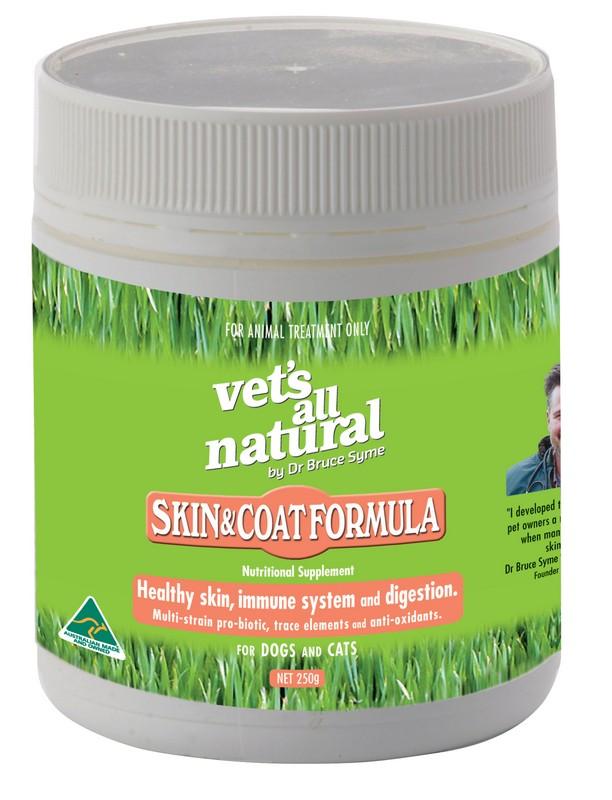 Vets All Natural Skin & Coat Formula 250g - Woonona Petfood & Produce