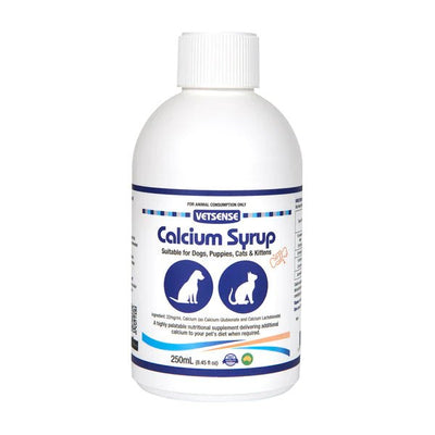 Vetsense Calcium Syrup 250ml - Woonona Petfood & Produce