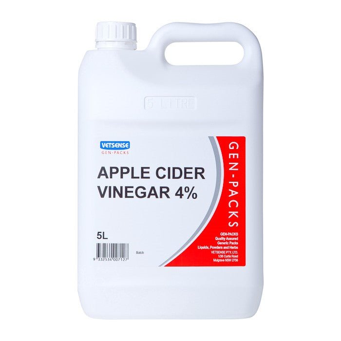 Vetsense Gen Packs Apple Cider Vinegar 5 Litres - Woonona Petfood & Produce